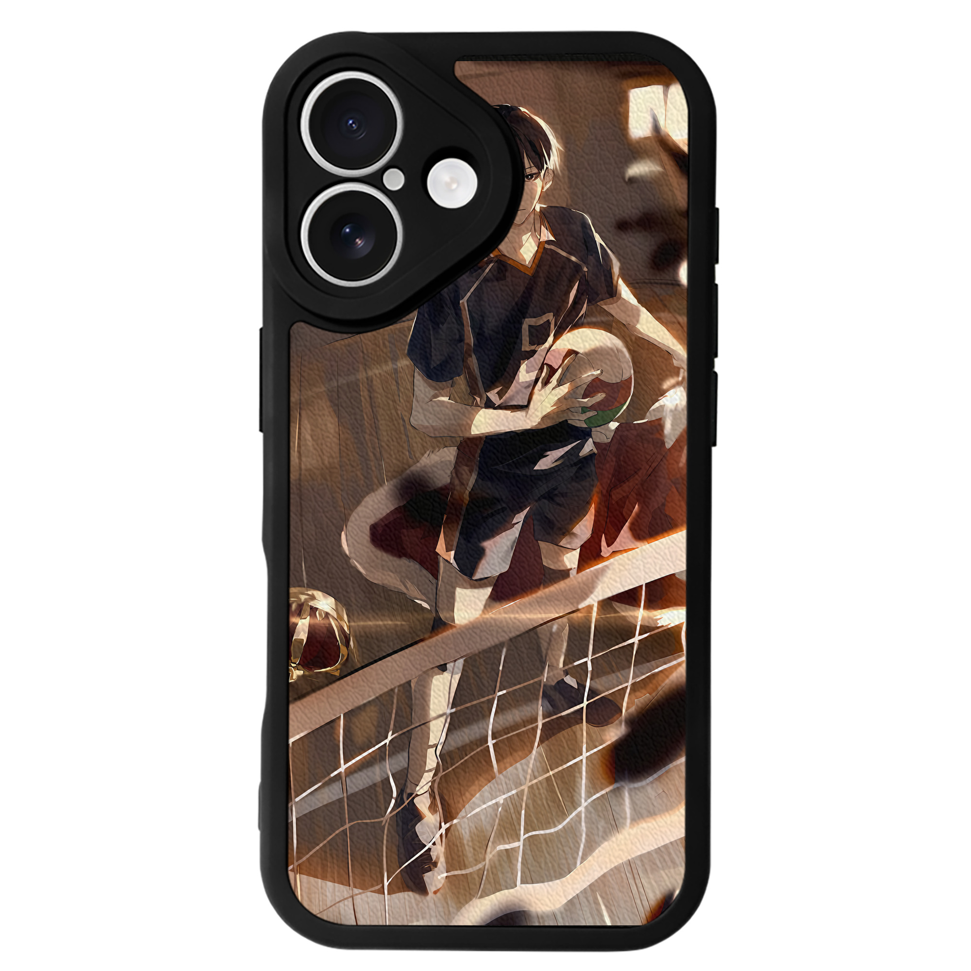 （画像用） ハイキュー!! Haikyu!! 【iPhone 16シリーズ対応】シリコンスマホケース（レザー調） 材質：シリコン